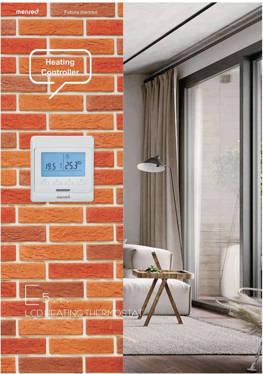 Electric Floor Heating CE/RoHS Certified E51 Home Thermostat Programmable LCD Display Electric Thermostat