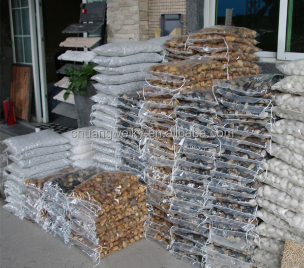 White Succulent Potted Plant Machine-Made Pebble Project Outdoor Paving Decoration Small Stones