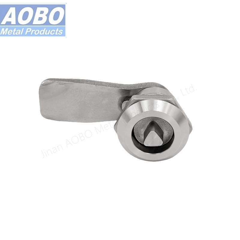 Aobo Factory Lost-Wax Casting Distribution Cabinet Door Panel 7 Triangular Lock Core Quarter Turn SS316 Cam Lock
