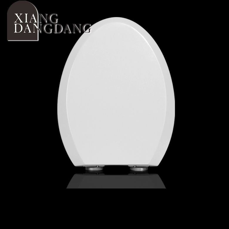 Slimline Plastic Quiet Close Oval Toilet Seat with Cover
