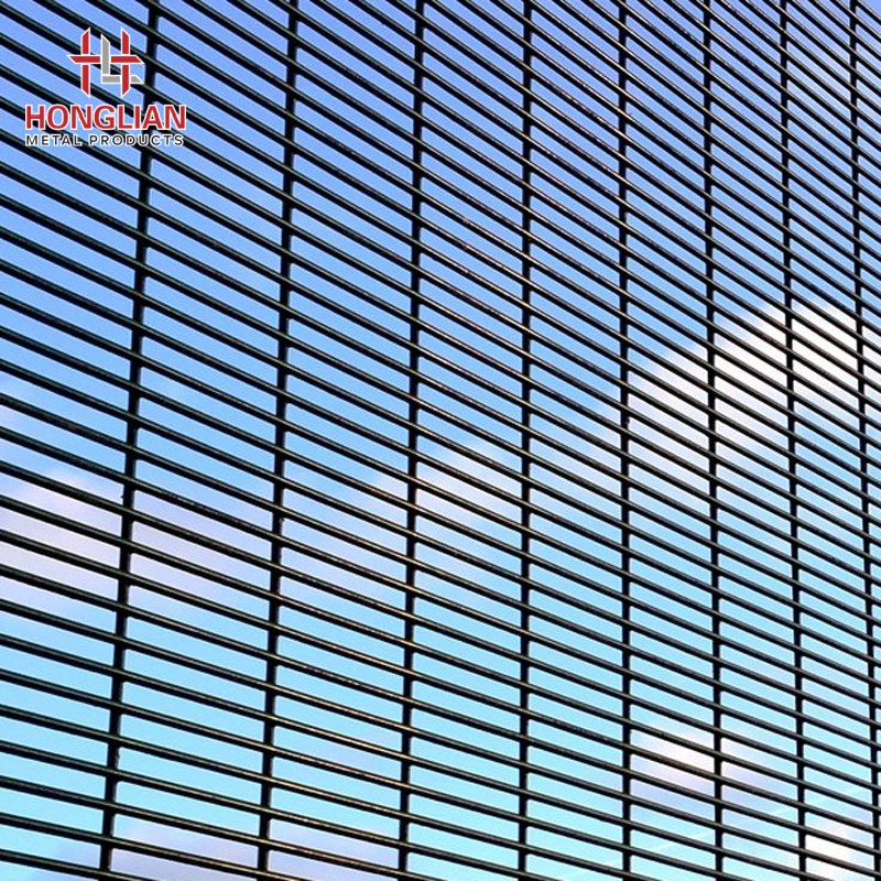 Low Maintenance Welded 358 Fencing Black PVC or Galvanized Finish