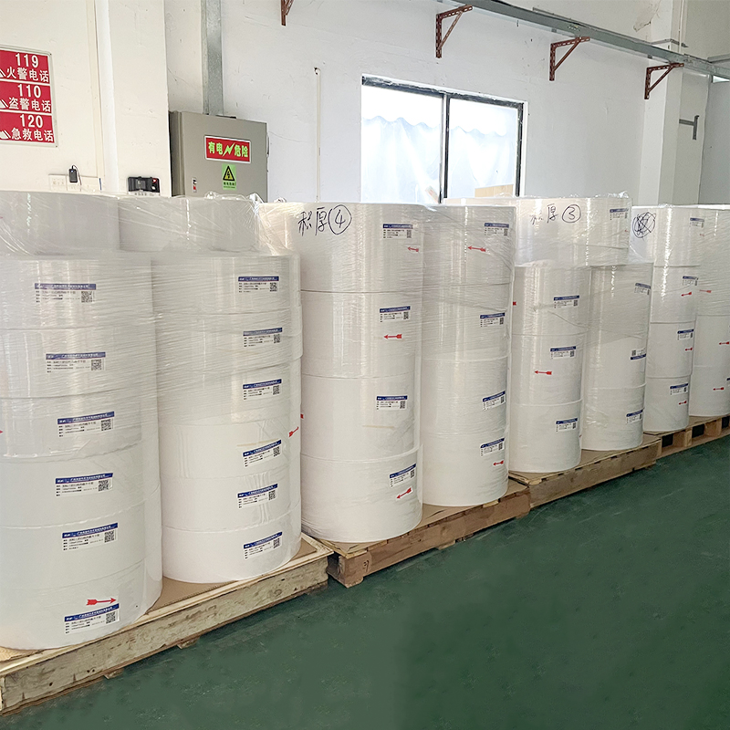 Large Roll Thermal Paper Raw Material Logistics Transportation Label Express Blank Printing Self-Adhesive Label Sticker