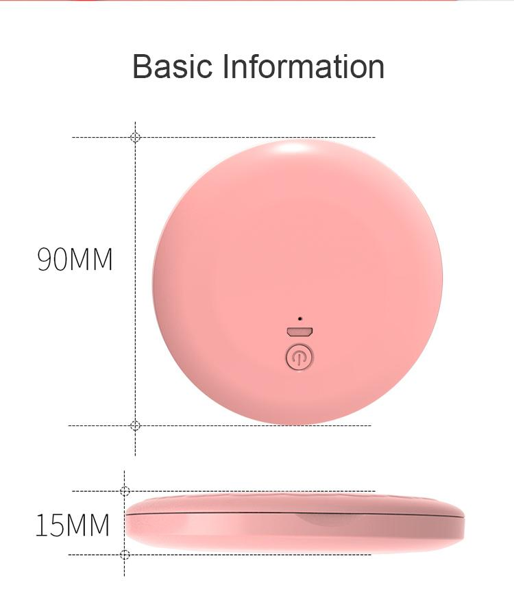 Travel Portable Folding Makeup Mirror with LED Light Zoom in