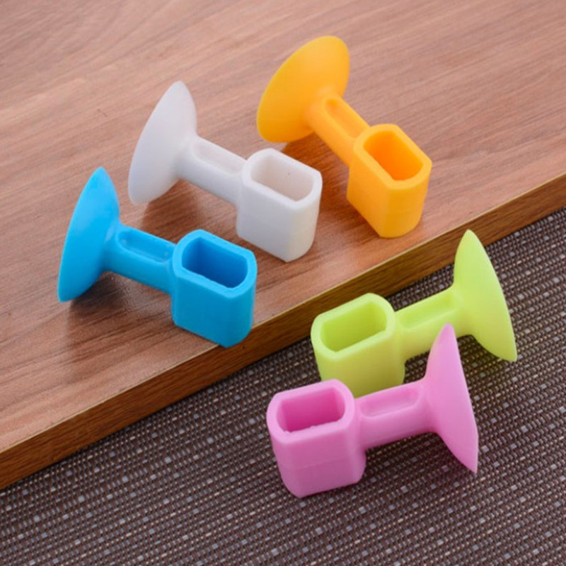 Noise Free Plastic Silicone Rubber Suction Cup Wall Protector Door Knob Handle Bumper Guard Stopper