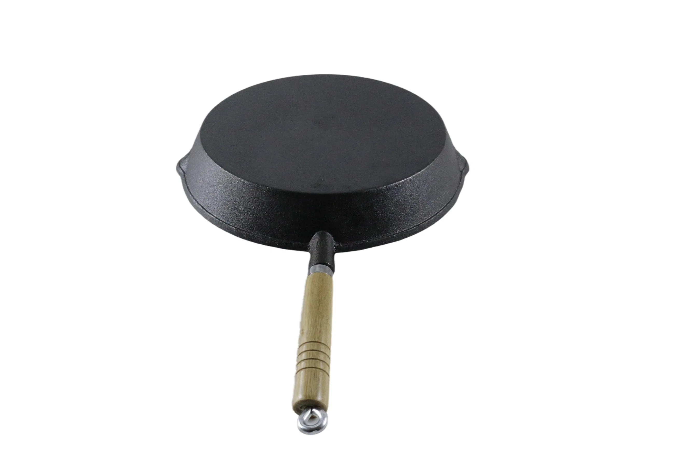 Чугунная сковорода с деревянной съемной ручкой