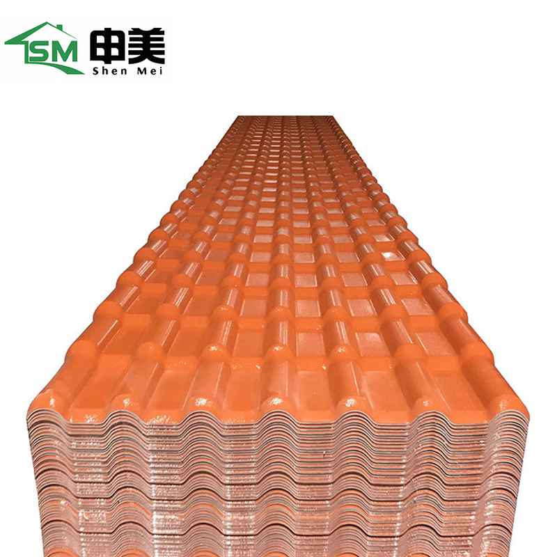 Roof Panels Insulation Corrugated PVC Shingle Tile PVC Colonial Spanish Tiles