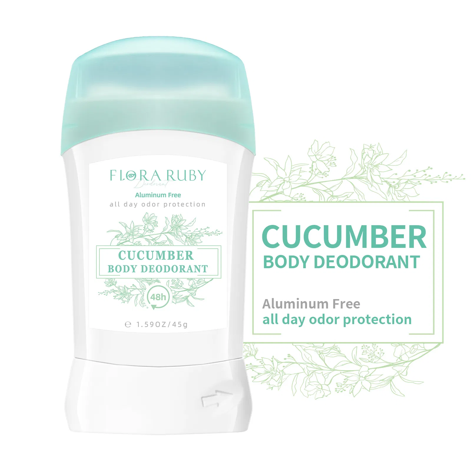 Soothing Portable Deodorant with Refreshing Hypoallergenic Pearl Beads