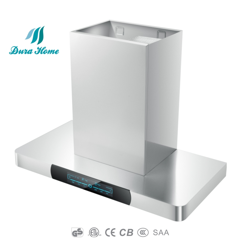 Contemporary Black Kitchen Hood Cooker Hood Chimney 90-250W Range Hood