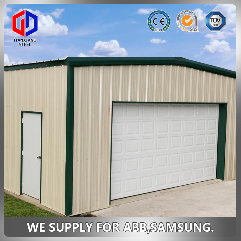 High Quality Pre-Engineered Steel Structure Car Garage with CE Certificate Steel Structure Warehouse Steel Structure Warehouse Prefab House