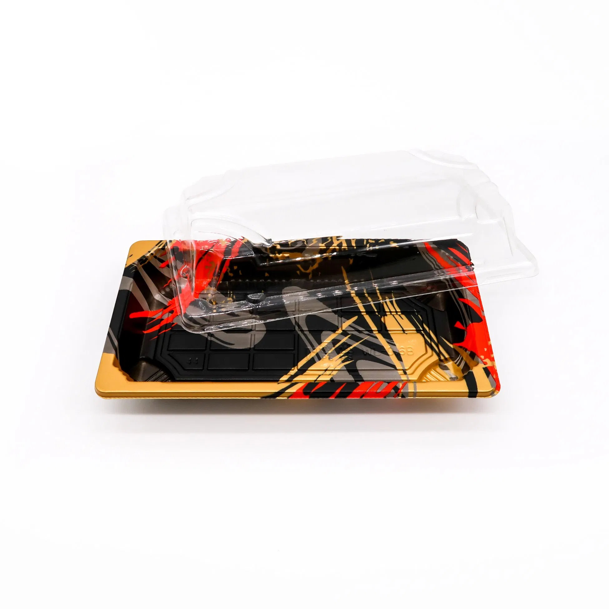 Custom Microwave Safe Disposable Food Grade Stackable Plastic Sushi Take Away Packaging Box for Restaurant and Supermarket Use
