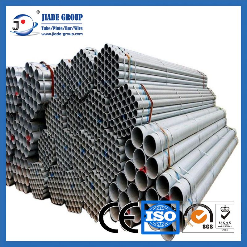 Ms Steel ERW Carbon ASTM A53 Galvanized Iron Pipe Welded Sch40 Pipe Galvanized Steel for Building Material