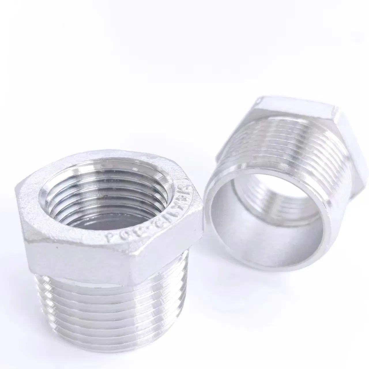 304 Industry Stainless Steel Thread Hexagon Bushing 1 1/2*3/4