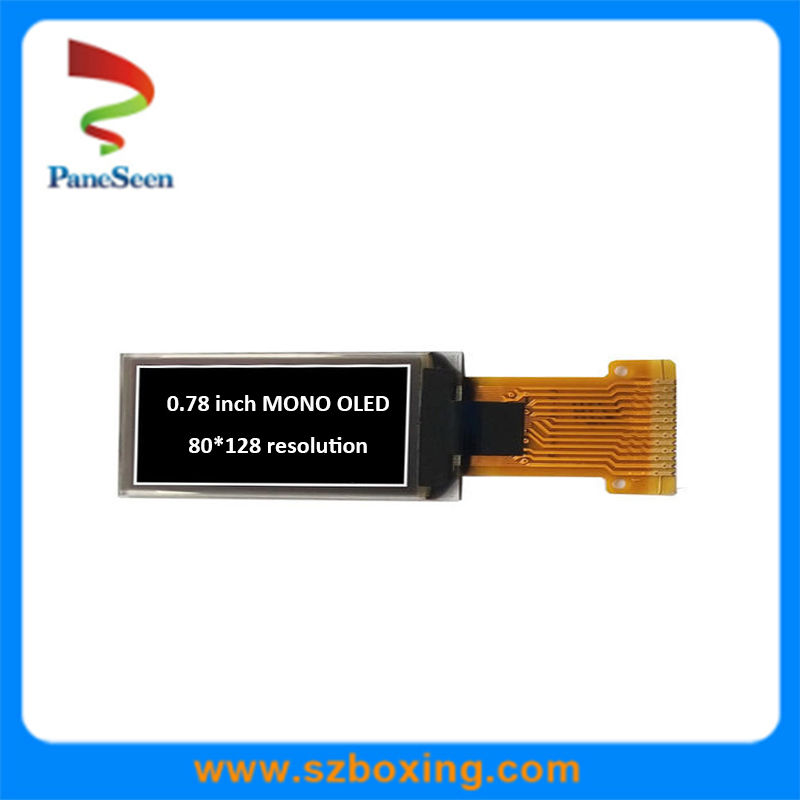 Белый OLED-дисплей 0.78 дюйма, разрешение 80x128
