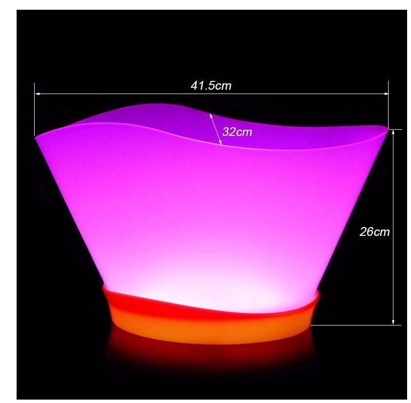 3.5L Double Layer Square LED Ice Cube Bucket