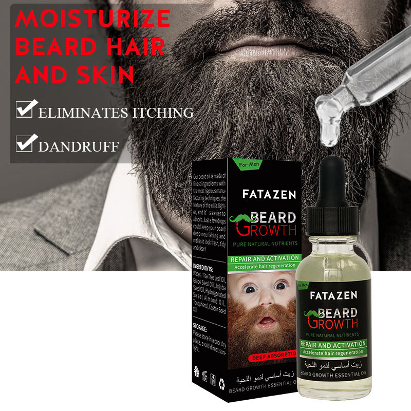 Private Label Men Care Quick Effect Beard Growth Oilnatural Organic Essential Oilanti Bacterial Beard Oil for Men Hair Growth