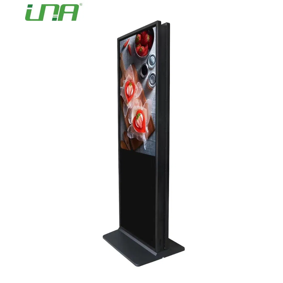 Advertising 2-Face Information 60inch Interactive Display Digital Touch Screen Kiosk