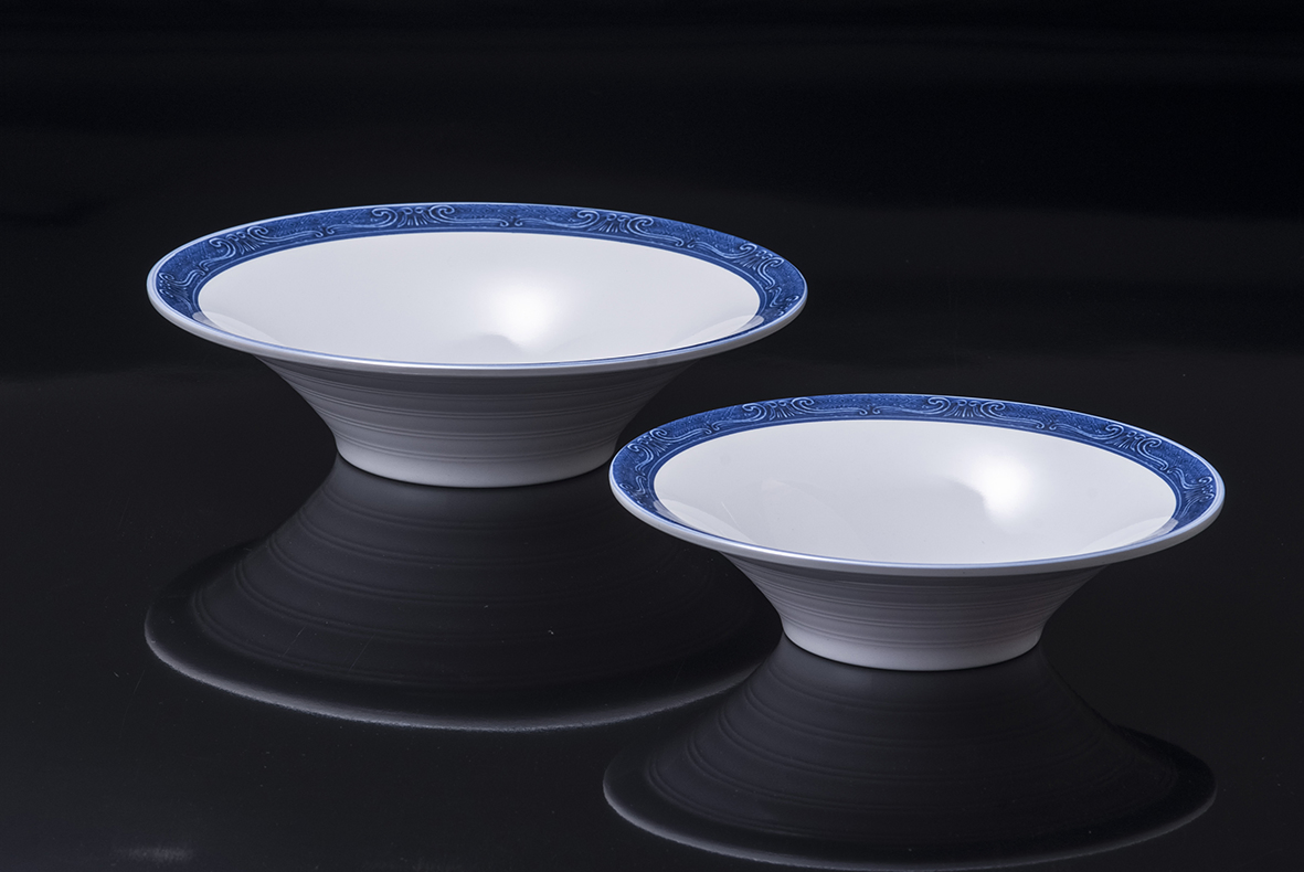 White Bowl Melamine Noodle Bowl Trumpet Bowl Customization Bowl