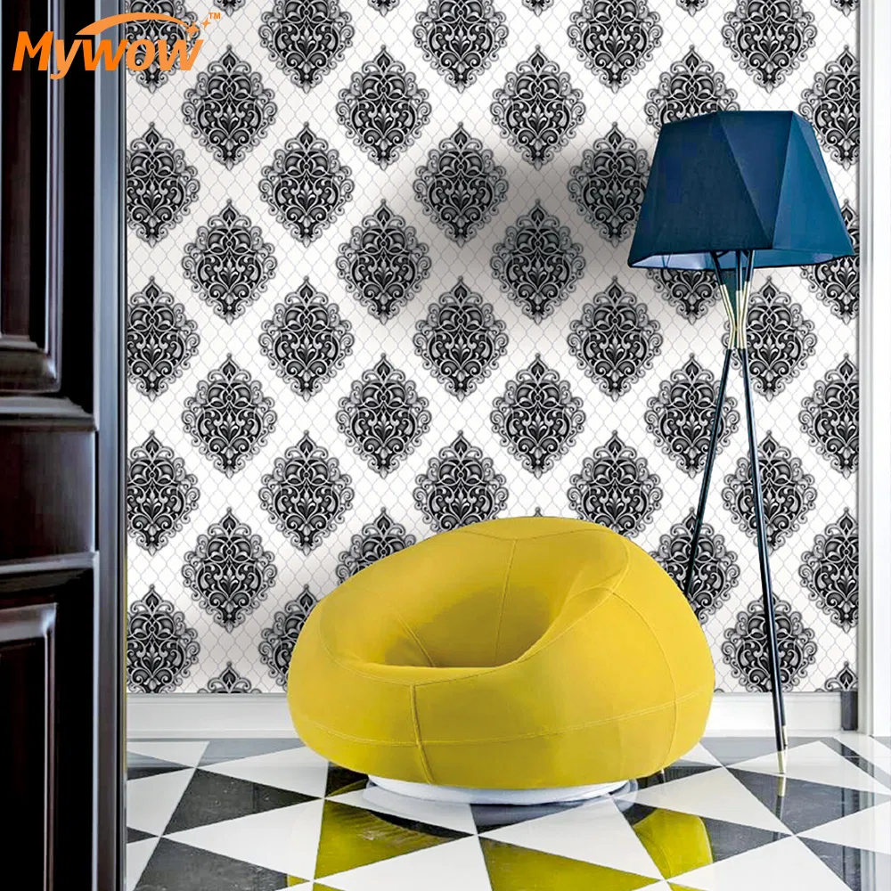 Guangzhou Factory Price Damask Design Wallpaper HD Wall Paper