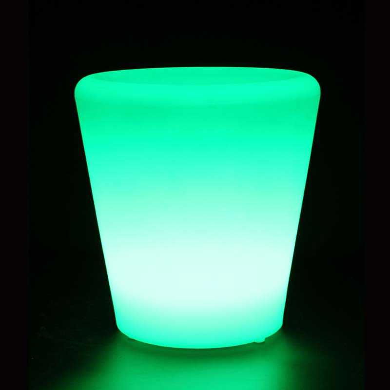 RGB LED Unique Flower Pots Outdoor Bar Sets Garden Plant Pots