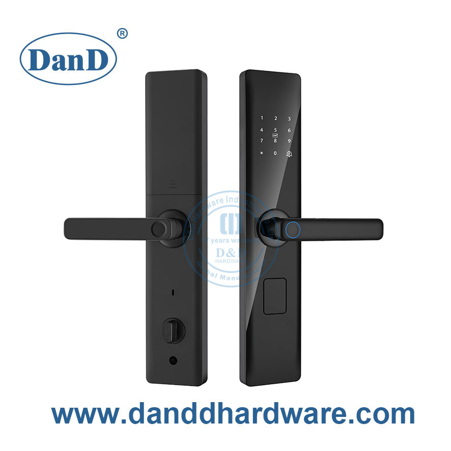 Home Apartment Electronic Digital Fingerprint Smart Door Combination-Lock with Door Handle