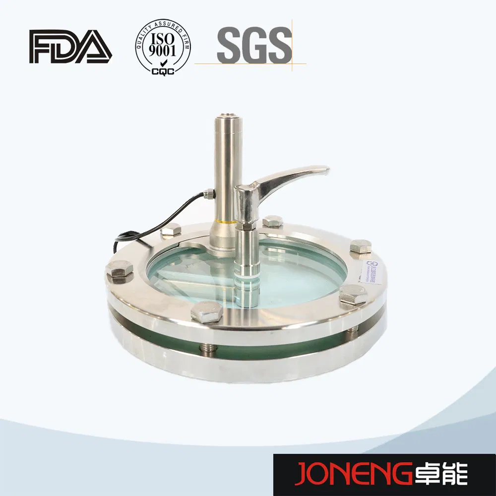 Hastelloy Sanitary Light Indicator Brewing Sight Glass Pipe Fittings with LED (JN-SG1005)
