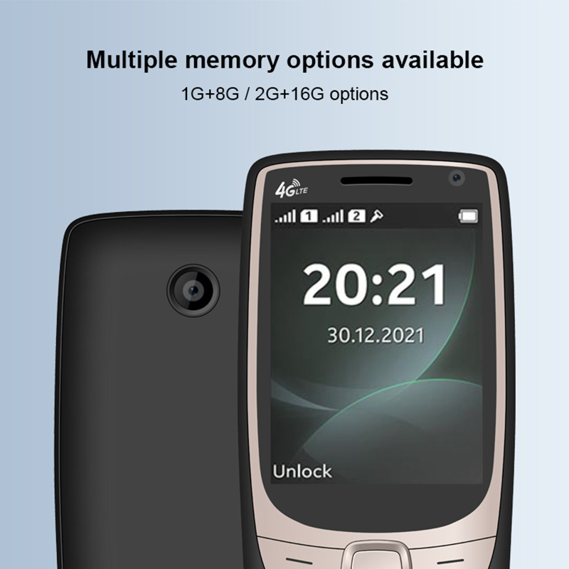 Кнопочный телефон 2.8 дюйма 4G LTE Android с Wi-Fi