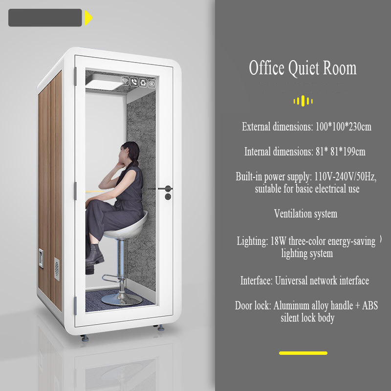 Soundproof Pod for Office Private Calls and Video Conferences