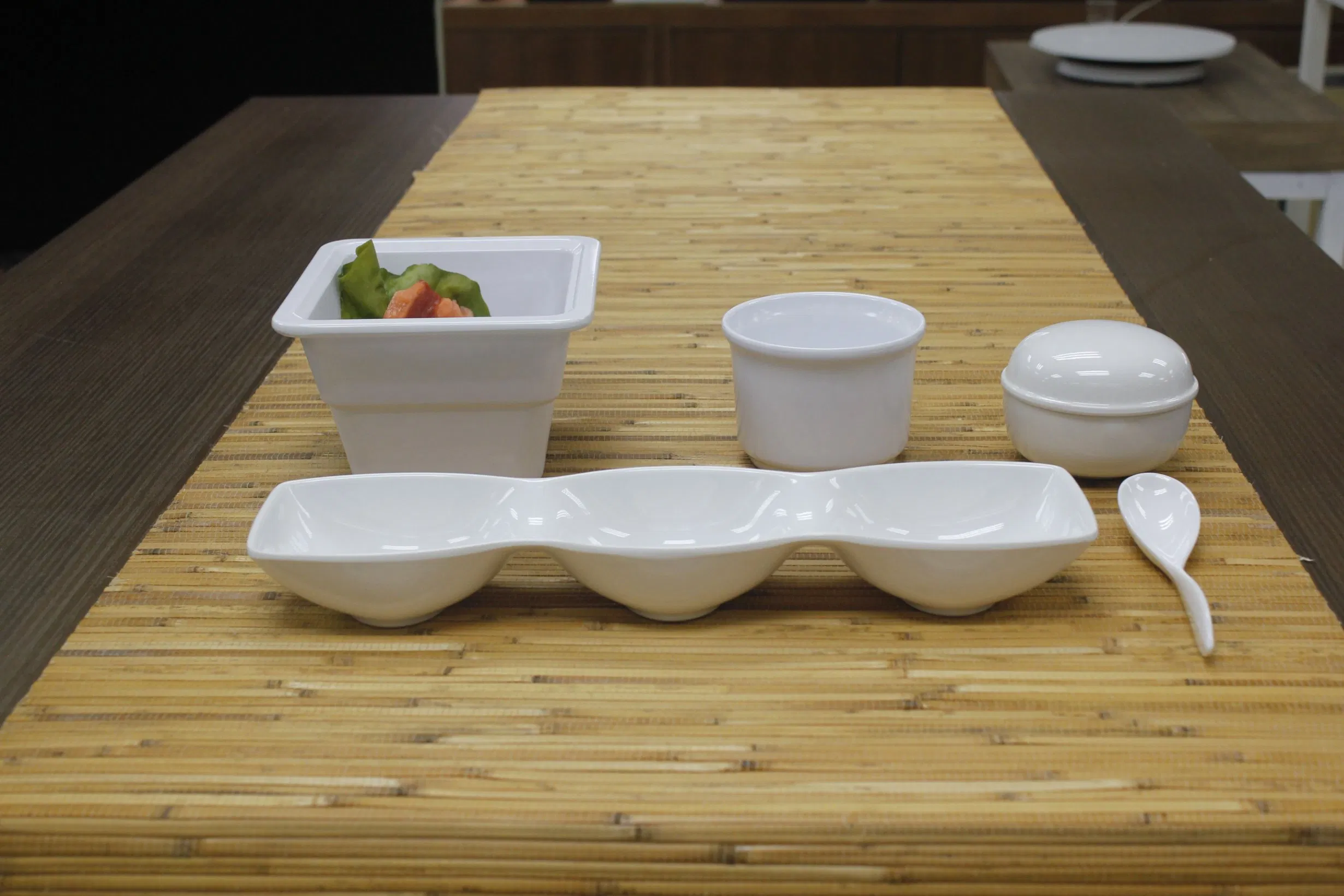 Melamine Invisible Series Rice Bowl Sets Round Bowl with Cover
