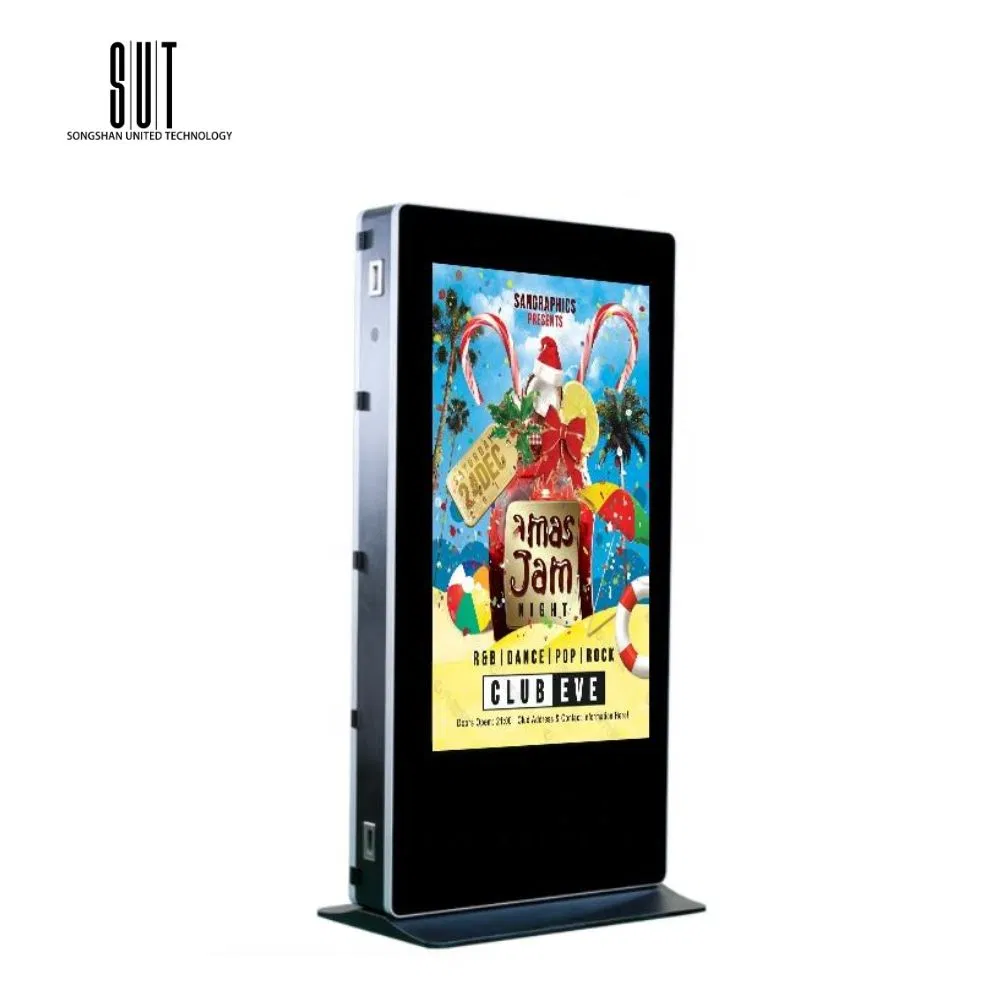 55-дюймовый уличный рекламный экран LCD