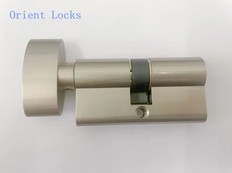 Euro Bathroom Cylinder Lock with Removable Big Oval Shape Knob