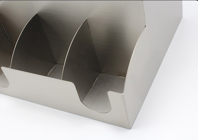 Rectangle Stainless Steel Metal Tissue Box Napkin Straws Holder Restaurant Bar Caddy for Comandon Normandin-Mercier