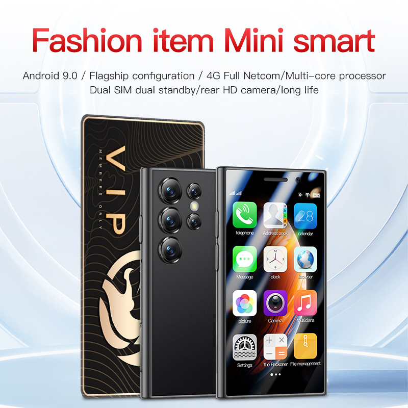 S23 PRO Mini Mobile Phone 3G/4G Dual 3G SIM 3-Inch Screen Android 9 2GB RAM 16GB ROM Popular Choice in French English Multi -Language