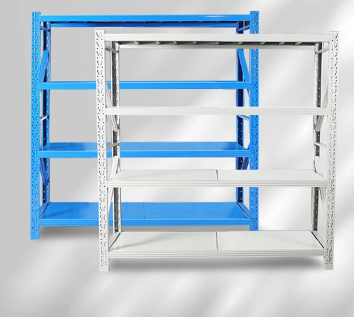 Sturdy Storage Rack 4 Layer Shelf Warehouse Metal Storage Shelves