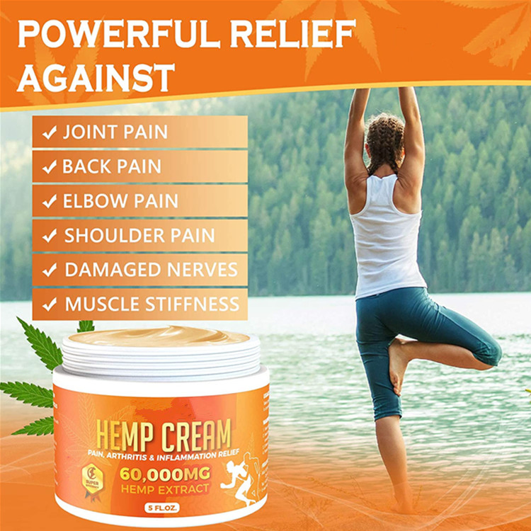 OEM Premium Natural Hemp Extract Cream for Body Muscle Pain