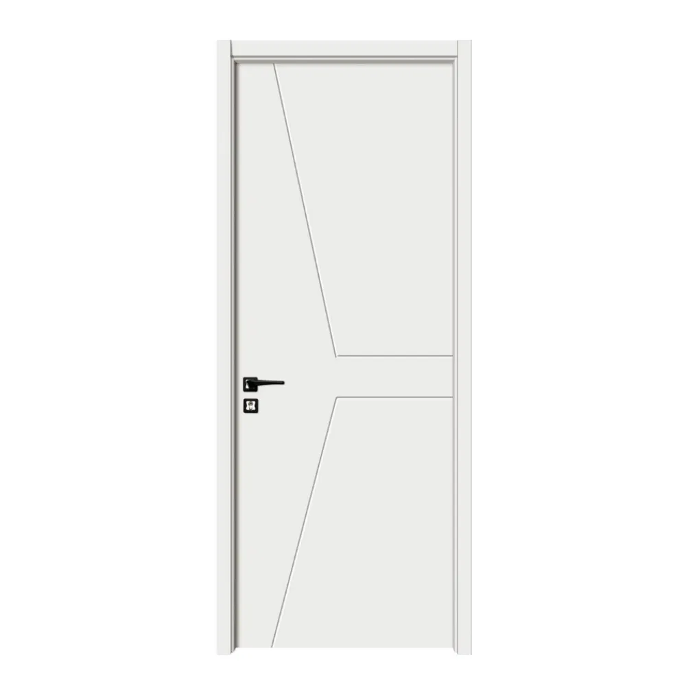 Wooden Interior Design Hot Sale Four Lines Model Door