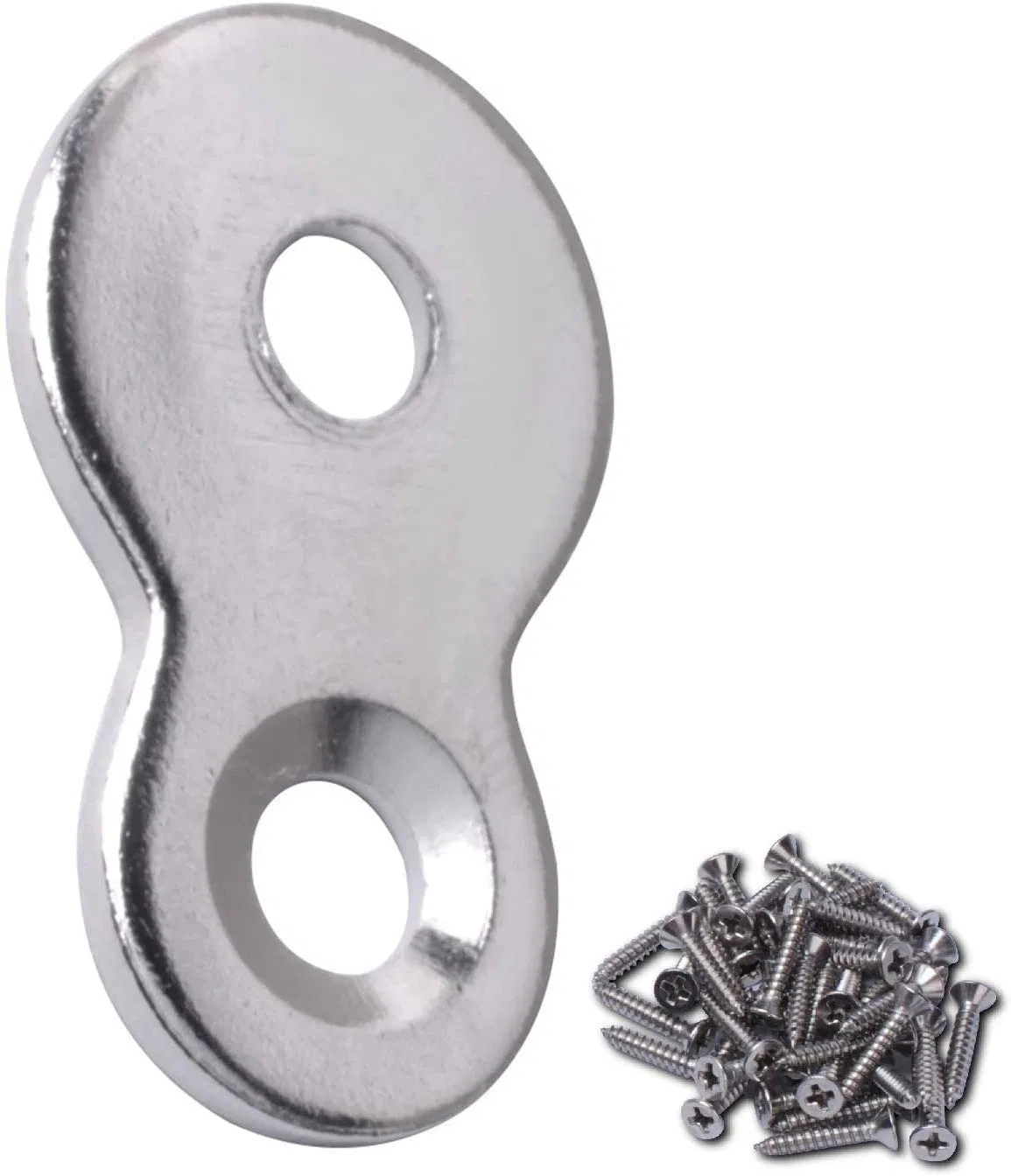 Figure 8 Fastener, Heavy Duty Desk Fastener, Desk Clamp Desk Connector Bracket (Silver)