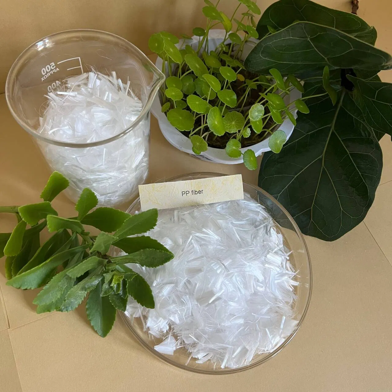 The High-Strength Polypropylene Fiber Engineering Material Additive Has a High Tensile Strength