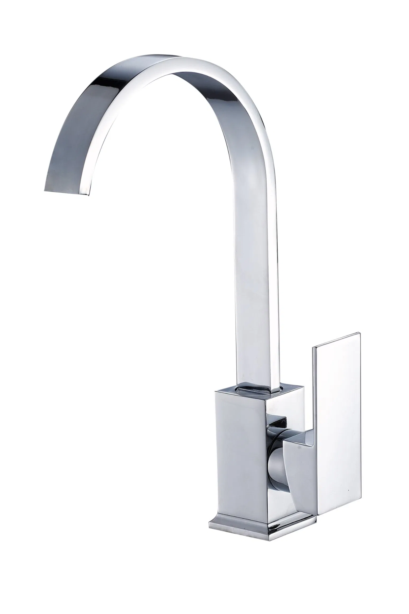 Brass Body Zinc-Alloy Handle Wall-Mounted Bathroom Faucet 61513