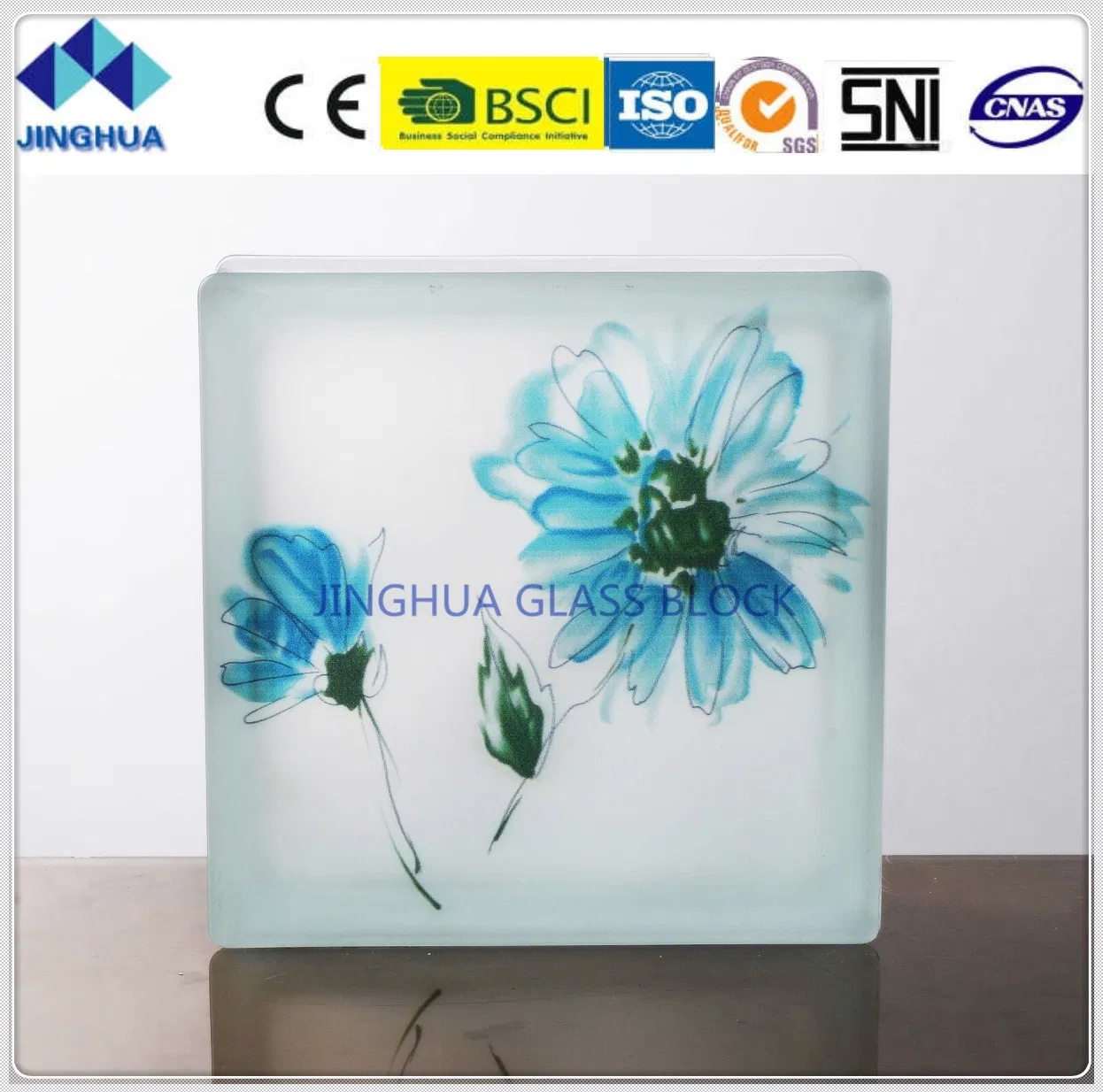 Jinghua High Quality Artistic P-31 Painting Glass Block/Brick