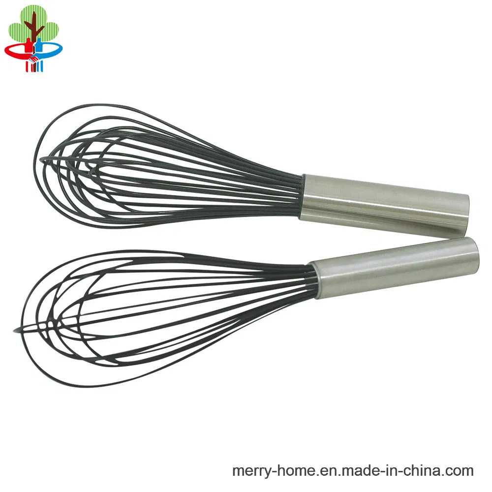 Stainless Steel Tube/PP/Soft Grip Handle Silicone/ Stainless Steel Wire Whisk for Egg