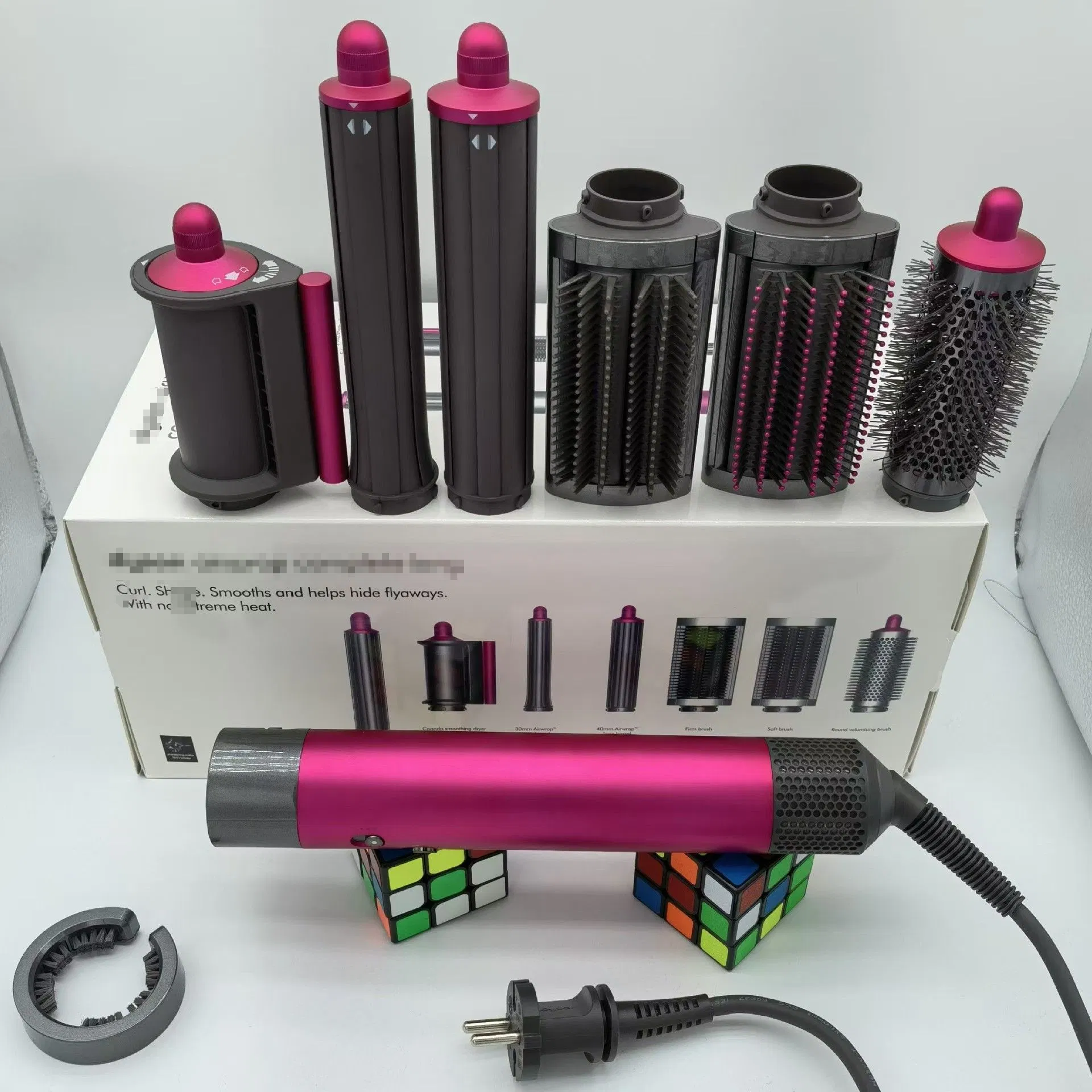 Rose Red Air Negative Ion Air Curling Iron