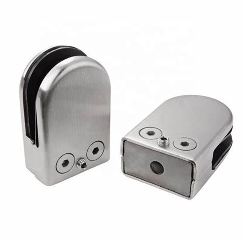 Low Price Sales of Railing Clamps Stainless Steel D-Shaped Glass Clamp
