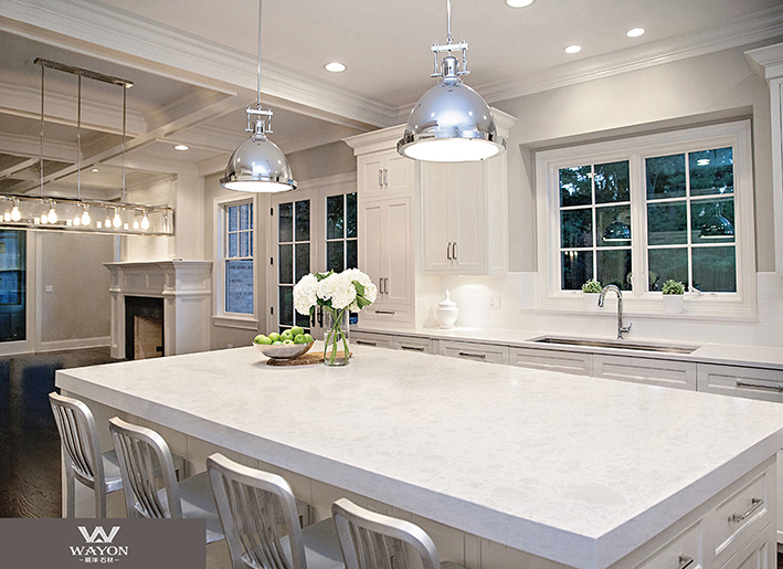 Artificial Quartz Stone Kitchen Countertop Manufacturer in Guangdong China