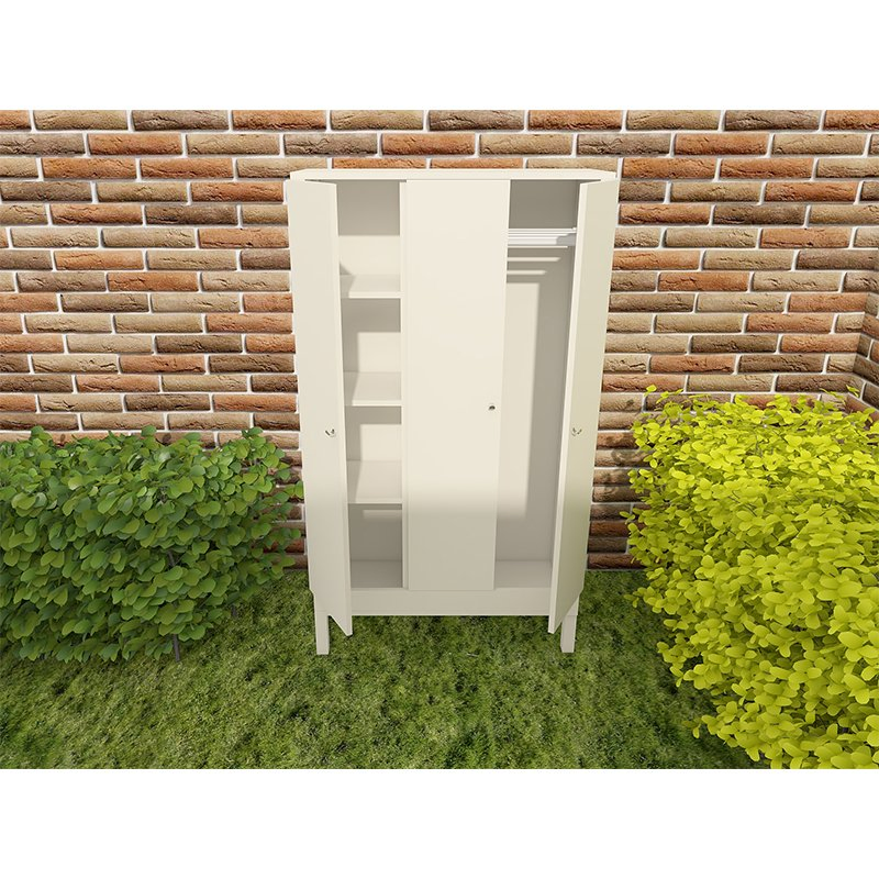 Outdoor Storage Shed with Lockable Door Patio Aluminium Garden Storage Building in Dark Gray for Outside