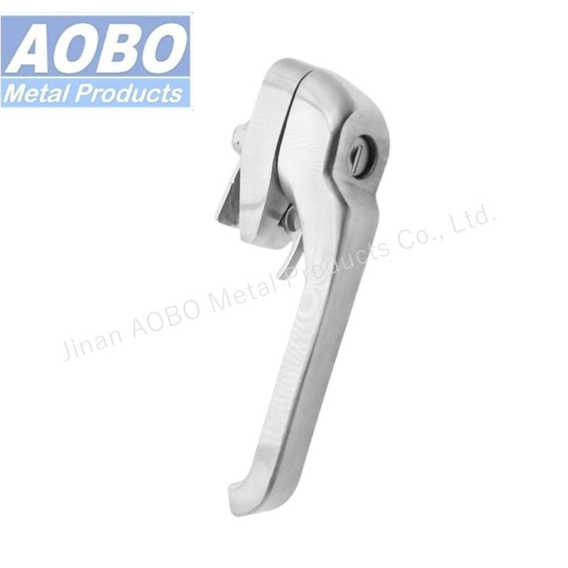 Aobo Heavy Duty Industry Cabinet Door Lock Latch Padlockable L Handle Zinc Alloy Insert Swing Handle with Key