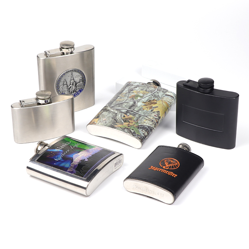 Manufacturer Customizable Souvenirs Stainless Steel Hip Flask with Logo