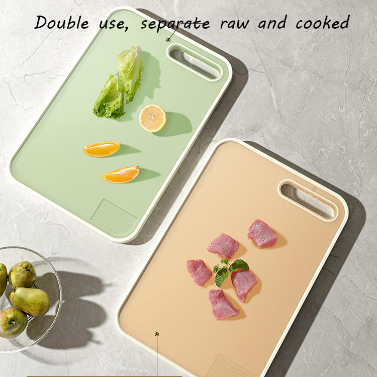 Hot Sale PP Stainless Steel Cutting Meat Fruit Board Chopping Block