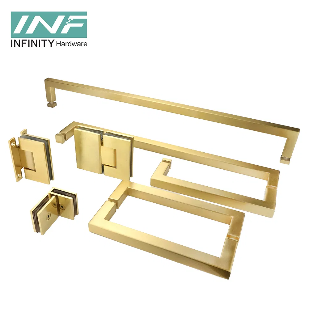Modern Luxury Brass Hardware Sliding Door Pulls Stainless Steel Handle Pull Door Handle Glass Interior Door Knobs