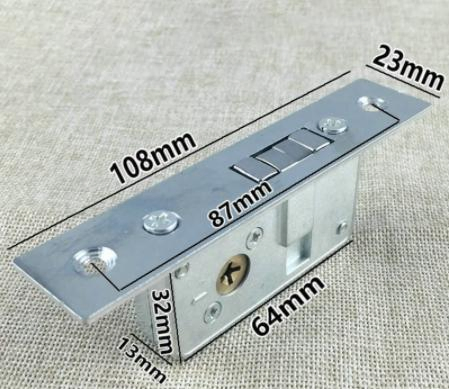 Invisible/Door Lock Sliding Door Hook Lock, Alloy Lock Body Frame Glass Door Sturdy Durable, Door Hardwareinvisible/Door Lock, Sliding Door Hook Lock