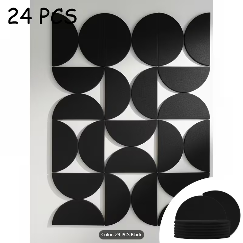 Custom 30X15cm Semi-Circle Self-Adhesive Felt Boards for Stylish Wall Decoration